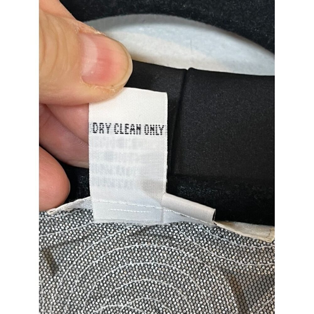 Retro Floral Rosette Jacket 3X Black White Evening Wedding Festive Holiday Chic - Picture 10 of 11